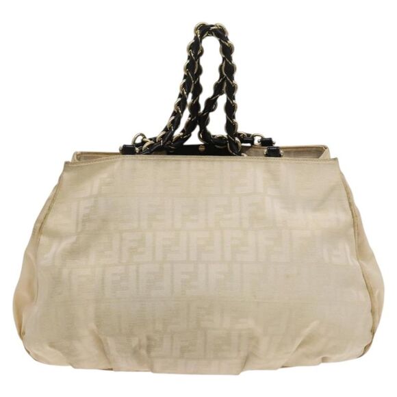 Fendi Zucca Beige Canvas Tote Bag (Pre-Owned) - Picture 2 of 16